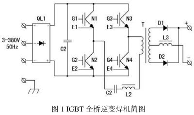 IGBT全桥逆变焊机简图